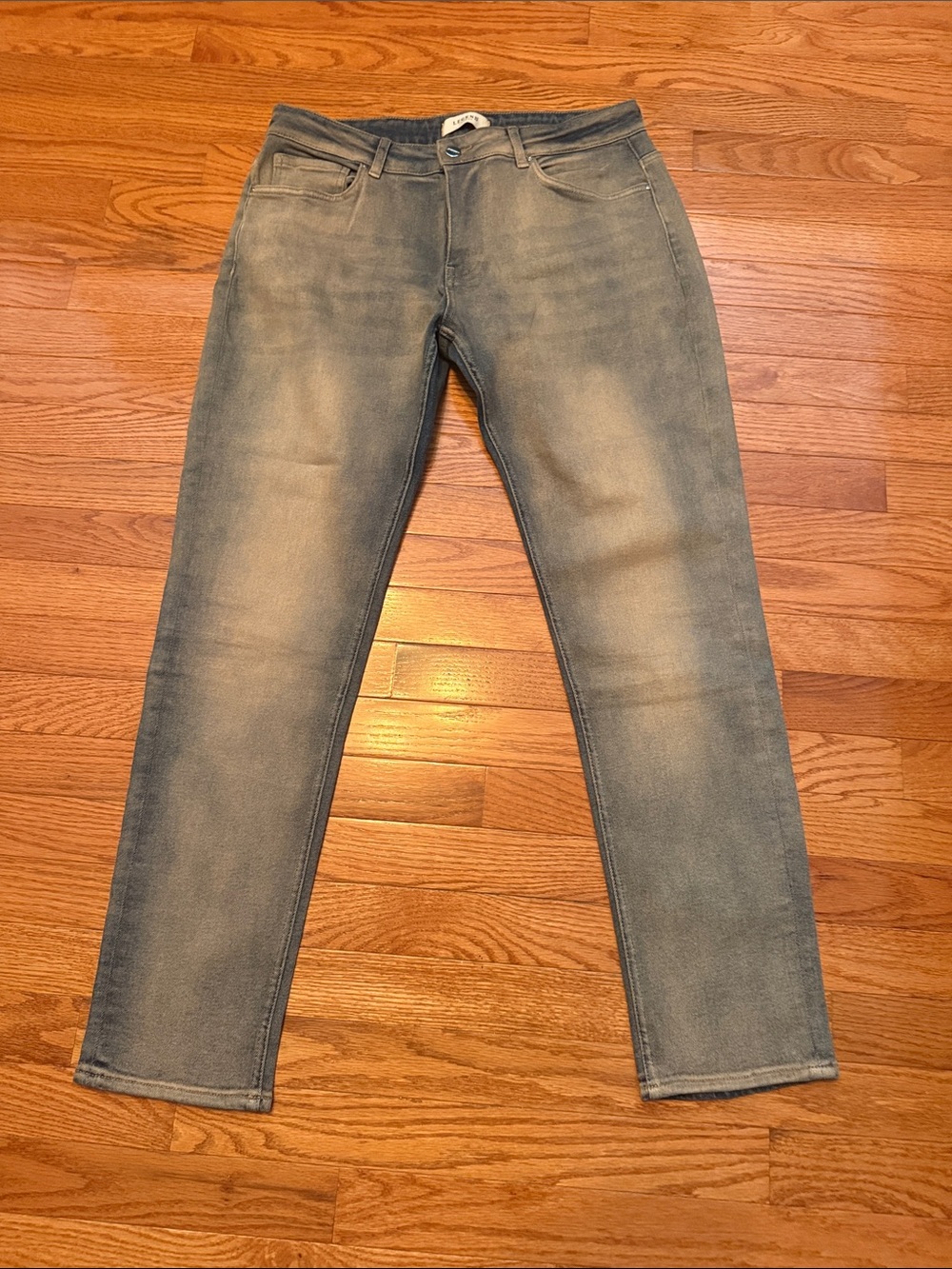 Legend London Stone Wash Men’s Jeans - Classic Slim Fit 34/32